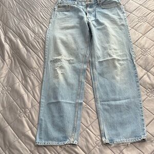 Light Blue Distressed Jeans